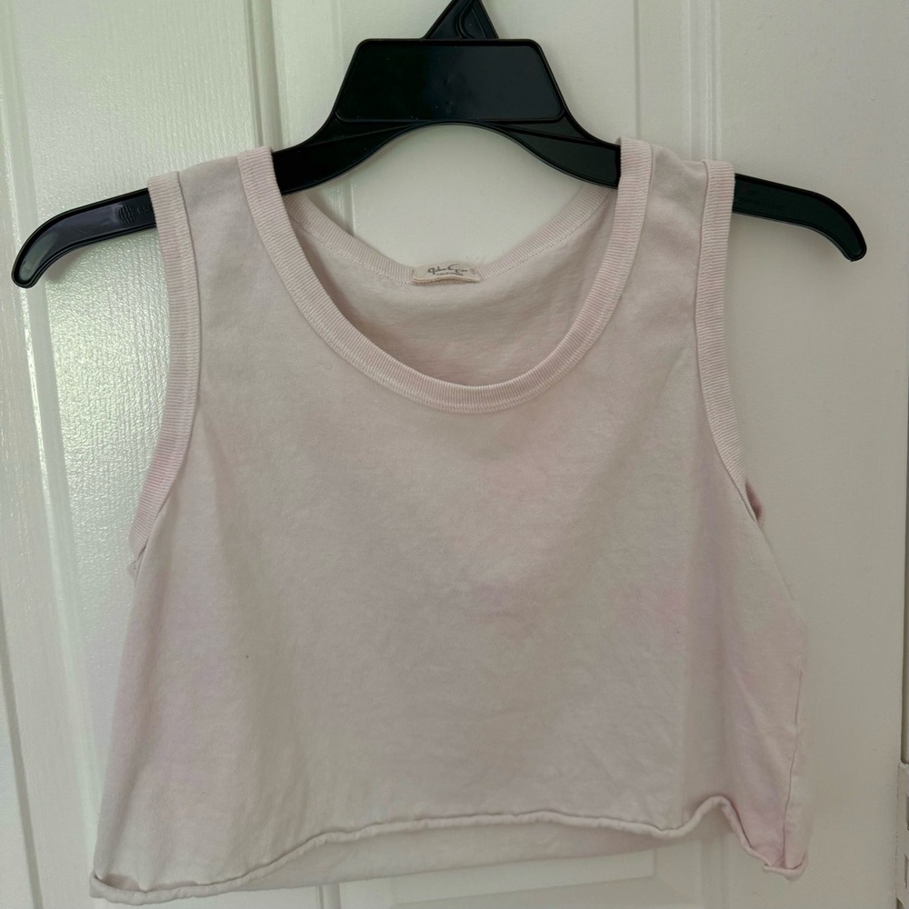 Pink/White Brandy Melville top